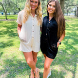 Beachy Keen Romper- Black