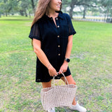 Beachy Keen Romper- Black