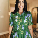 Wasting Precious Time Midi Dress - Green