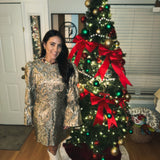 Anika Mini Dress - Zebra Jacquard