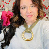 Chunky Bit Necklace - Gold