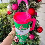 MARY SQUARE | 40oz Stainless To-Go Tumbler - Bows