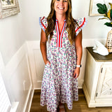 Wonderful At Most Midi Dress - Red