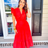 Taking Charge Dress - Red