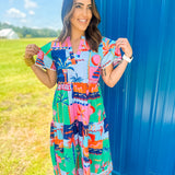 Tropic Livin Maxi Dress- Multi