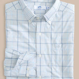 Southern Tide - brrr° Intercoastal Rainer Check Long Sleeve Sport Shirt - Platinum Grey