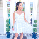 The Tassel Spaghetti Tiered Dress