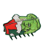 Santa Hat Grinch Hair Clip - Final Sale