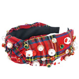 Christmas Charm Red Plaid Headband - Final Sale