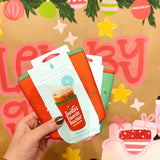 Santa's Favorite Teacher Iced Cup Coolie (Medium)