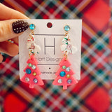 A Pink Christmas Earring - Final Sale
