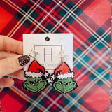 Grinch Dangle Earring - Final Sale