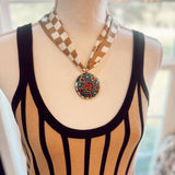 Turquoise All Around Scarf Necklace - Final Sale