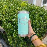 Southern Tide Skipjack Yeti Tumbler 20 OZ - Sea Foam