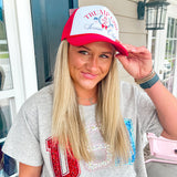 Trump Girl Social Club Trucker Hat- Red