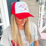 Trump Girl Social Club Trucker Hat- Red