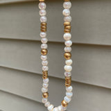 Freshwater Pearls with Pearl Stargazer Lily Necklace