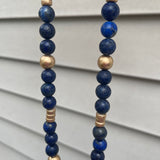 Lapis Lazuli with Tracy Cross Necklace