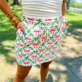 Martha's Vineyard Skort- Pink bow