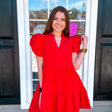 Chasing Sunsets Dress - Red