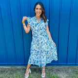 Sweet Escape Dress- Blue