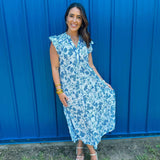 Sweet Escape Dress- Blue