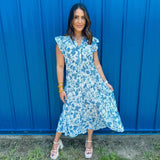 Sweet Escape Dress- Blue