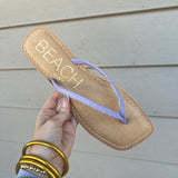 BUNGALOW THONG SANDAL- LAVENDER LIZARD