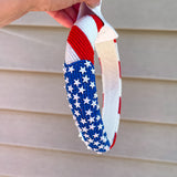 Stars & Stripes Beaded Headband - Final Sale