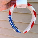 Stars & Stripes Beaded Headband - Final Sale