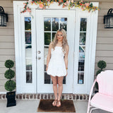 The Shoulder Bubble Hem Dress