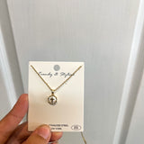 Waterproof Stainless-Steel Gold Chain Mother Of Pearl Cross Necklace - Final Sale
