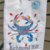 Christmas Crab Kitchen Towel - Richmond Hill - Final Sale