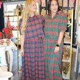 Under The Mistletoe Skirt Set - Green