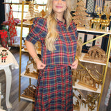 Under The Mistletoe Skirt Set - Navy