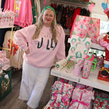 Holly Jolly Tree Pink Sweatshirt - Final Sale