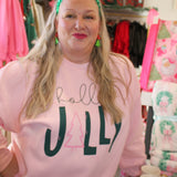Holly Jolly Tree Pink Sweatshirt - Final Sale