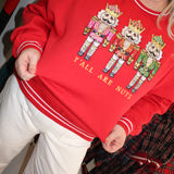 Simply | Varsity Holiday Crew Neck - Nutcracker