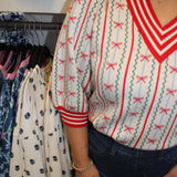 Mary Square | Faith In A Bow Sweater - Ivory