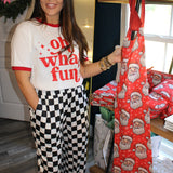 Oh What Fun Red Ringer Tee - Final Sale