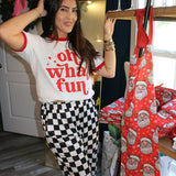 BIRDIE | Black & White Checkered Pants