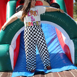 BIRDIE | Black & White Checkered Pants