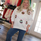 Mary Square | Sarah Sweatshirt - Ornaments