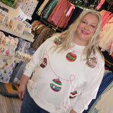 Mary Square | Sarah Sweatshirt - Ornaments