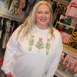 Watercolor Nutcracker Trio Sweatshirt - Final Sale