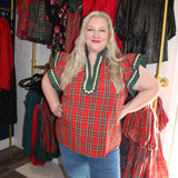 Oh So Merry Top - Red