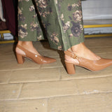 Menny Slingback - Cognac Smooth