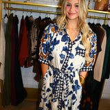 Livin The Life Midi Dress - Slate Blue