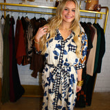 Livin The Life Midi Dress - Slate Blue