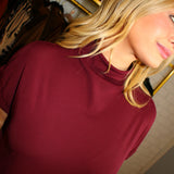 Later Tonight Midi Dress - Burgundy